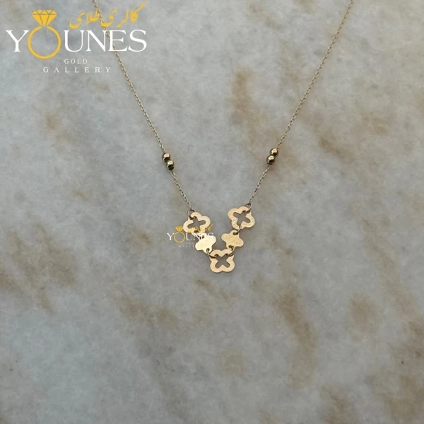 گردنبند طلا ونکلیفی و گوی